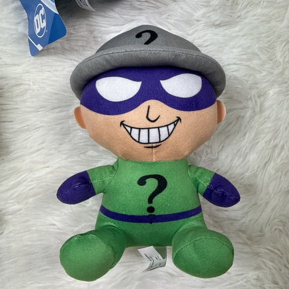 DC Comics Plush Lot Batman Penguin Riddler Toy Factory Big Head Justice League - Picture 6 of 11